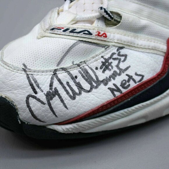 FILA Jayson Williams #55 Nets Autographed Game Worn Signed Basketball Sneakers main image 8